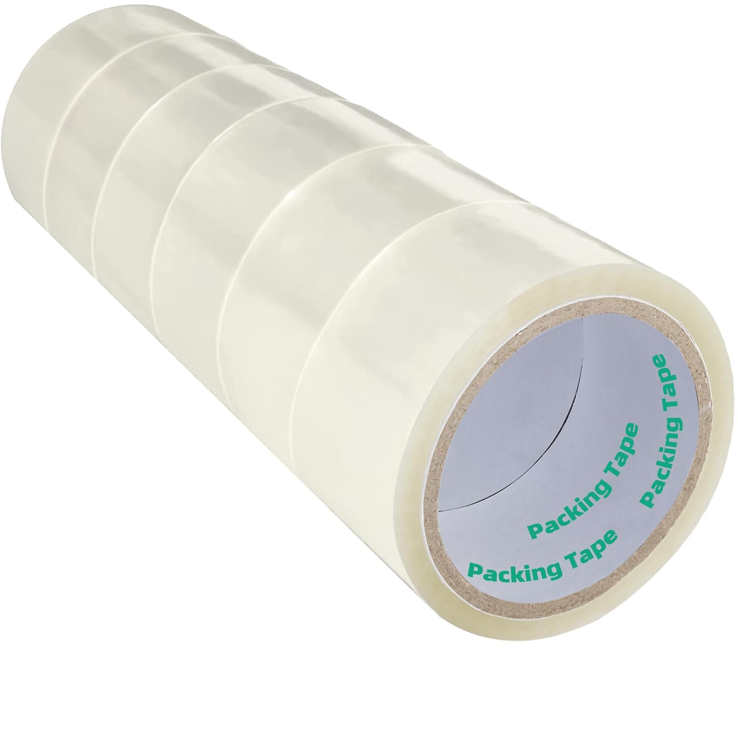 Roll of packing tape with visible brand