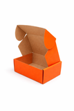 Sunset Orange Mailer Corrugated Box