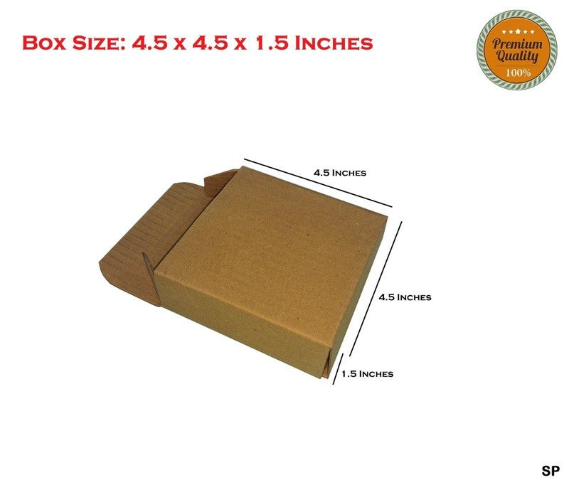A brown corrugated cardboard box with dimensions labeled, indicating height, length, and width in inches.