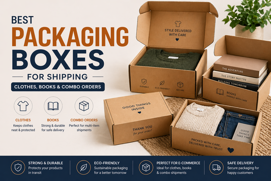 Best packaging boxes for shipping clothes books combo orders – Parul Packaging India