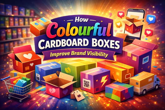 Colourful cardboard boxes for brand visibility and unboxing – Parul Packaging India