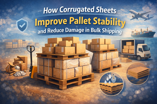 Corrugated sheets for pallet stability and damage reduction in bulk shipping – Parul Packaging India