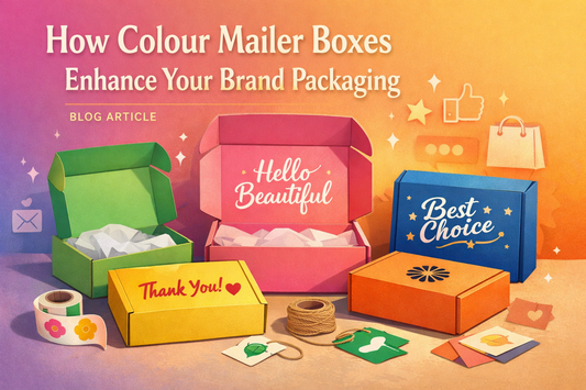 Colour mailer boxes for brand packaging unboxing experience – Parul Packaging India