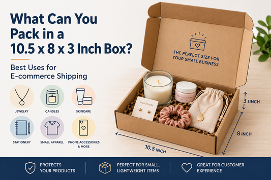 10.5 x 8 x 3 inch corrugated box for e-commerce shipping – Parul Packaging India