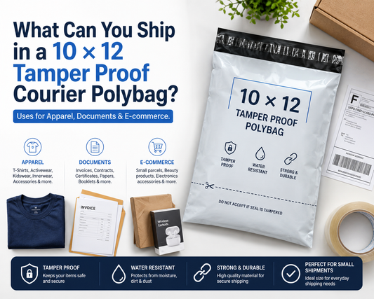 10 x 12 tamper proof courier polybag for apparel and documents – Parul Packaging India