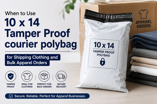 10 x 14 tamper proof courier polybag for clothing and apparel shipping – Parul Packaging India