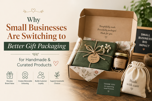 Gift packaging for handmade and curated products small business – Parul Packaging India
