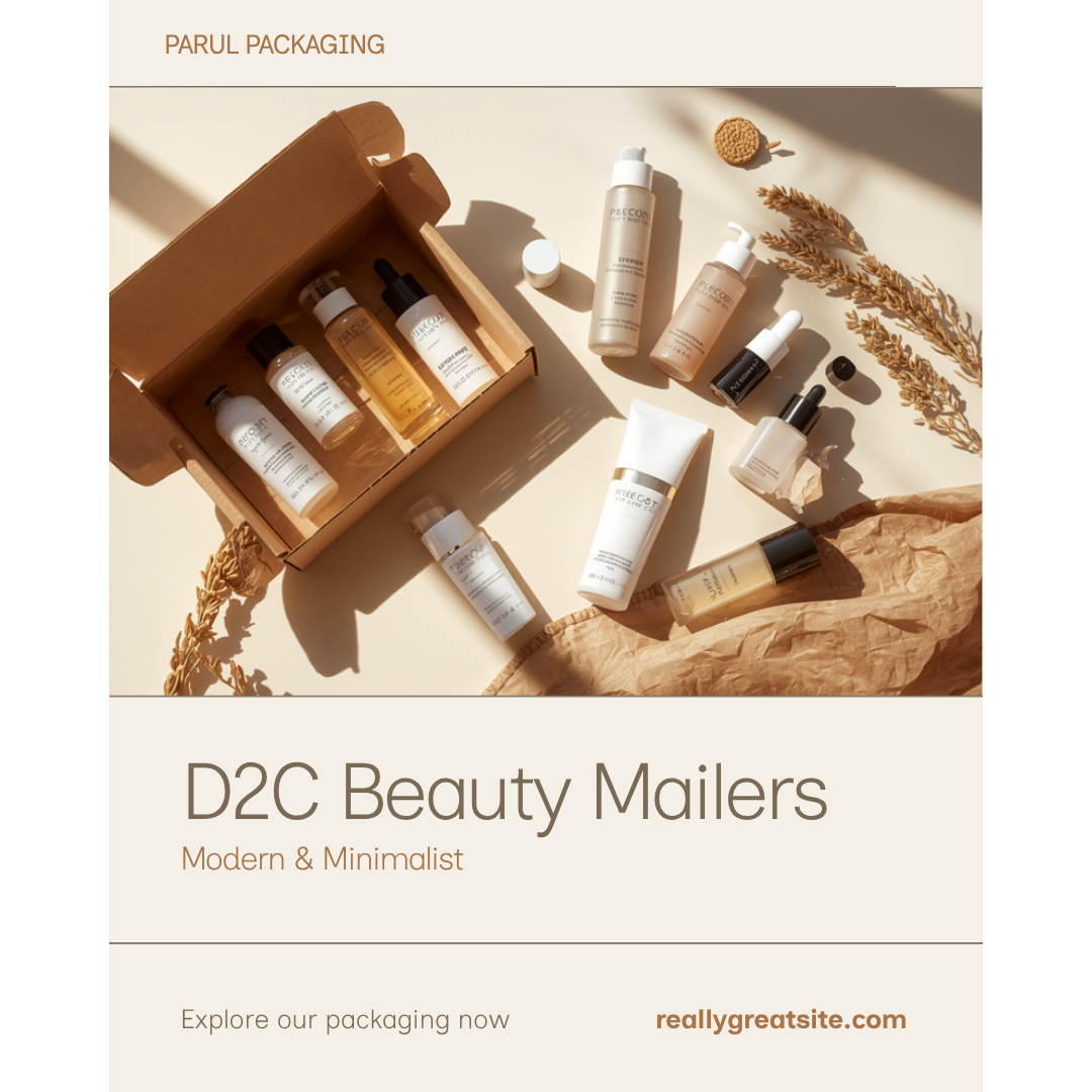 D2C Beauty & Cosmetics Mailers — Parul Packaging