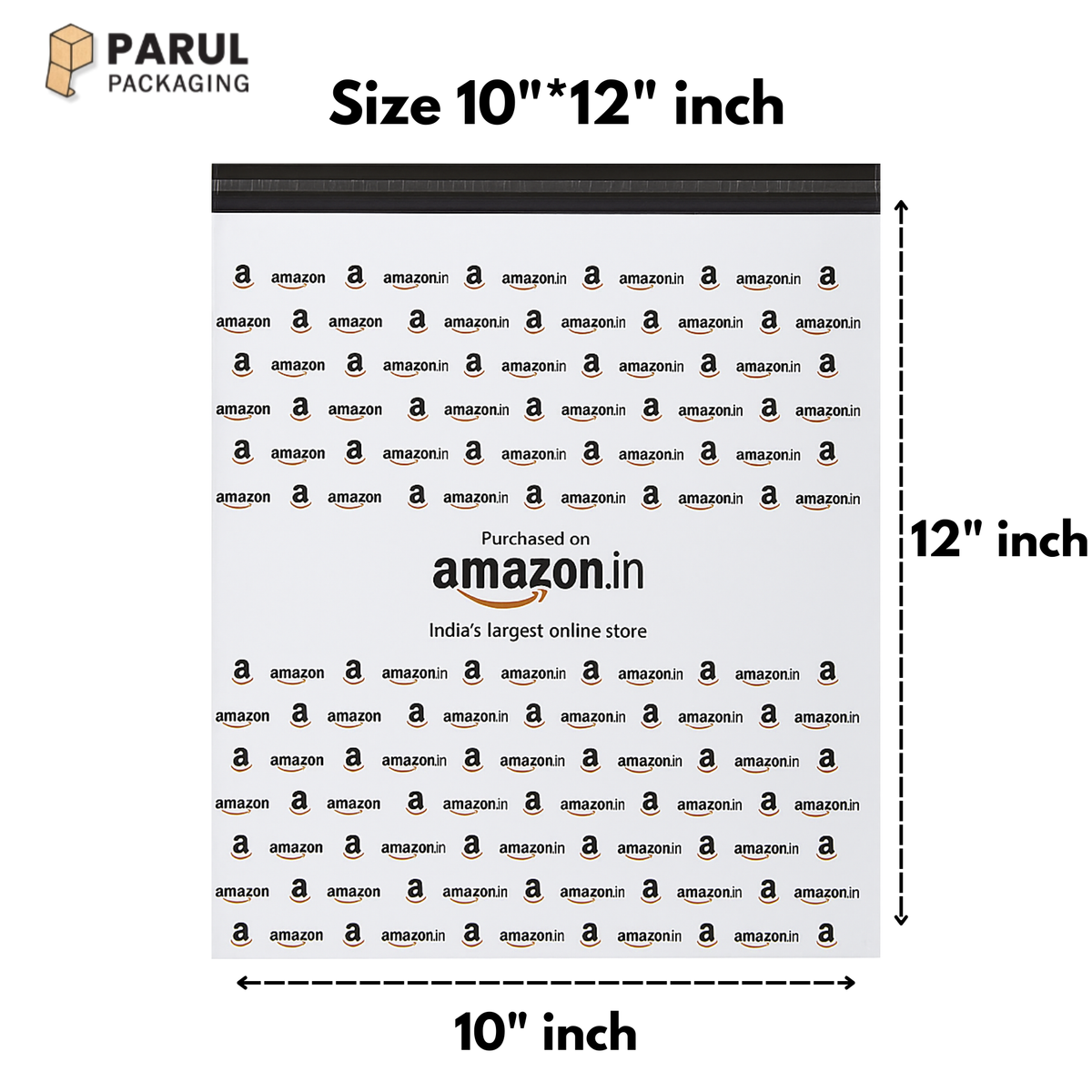 10 X 12 Amazone Printed Tamper proof Polybag for courier