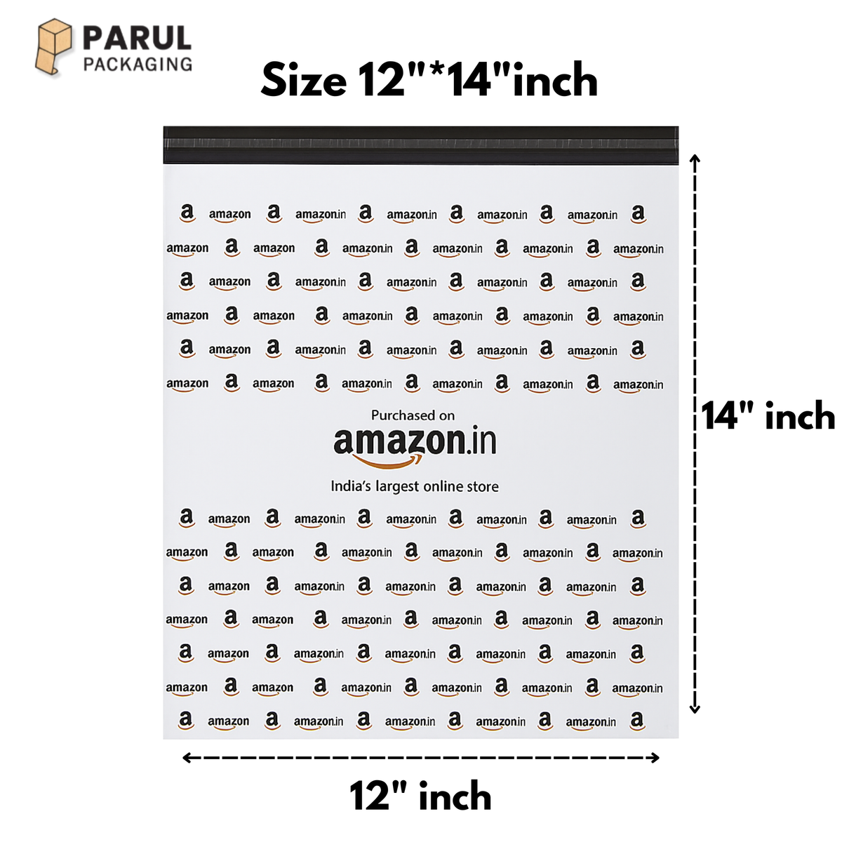 12 X 14 Amazone Printed Tamper proof Polybag for courier