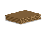 15 X 15 Inch corrugated sheet (Pack of 100)