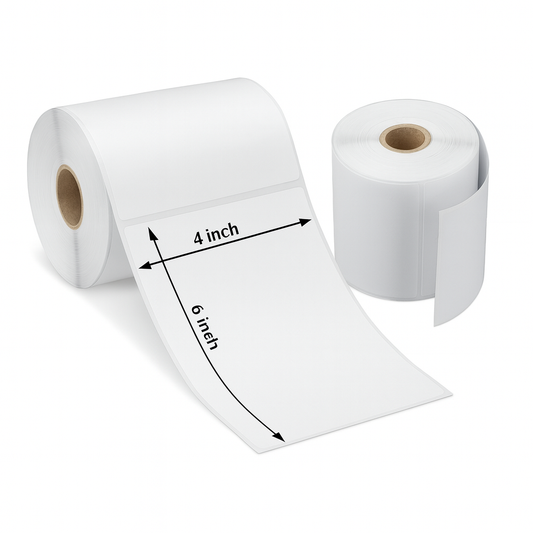 4 X 6 Inch Thermal sticker roll (400 pc/roll)