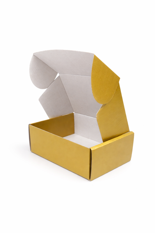 Champagne Gold Mailer Corrugated Box