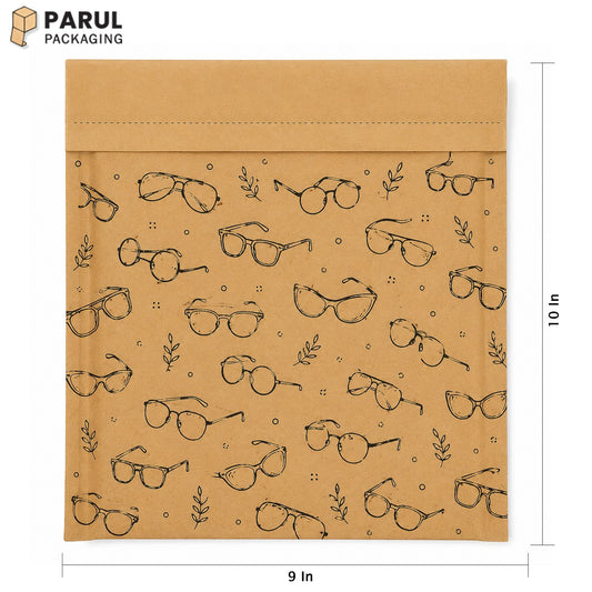 9*10  Eyewear Virgin kraft courier bag (Pack of 100)