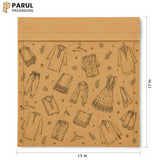 15*17 Ethinic Virgin kraft courier bag (Pack of 100)