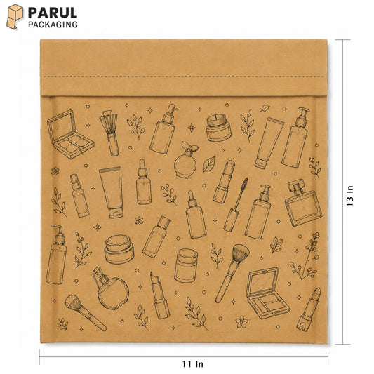 11*13 Cosmetic Virgin kraft courier bag (Pack of 100)